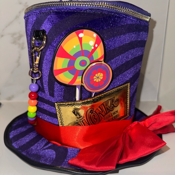 Dolls Kill Handbags - Dolls Kill x Willy Wonka Hat Purse WONKA VISION TOP HAT BAG